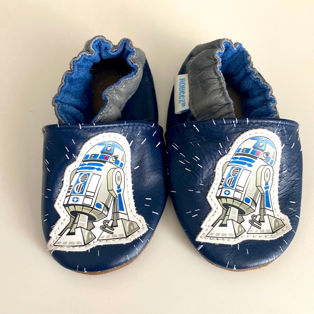 Robeez Star Wars R2-D2 Soft Sole Baby Shoes - Size 0-6 Months